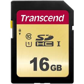 Pamäťová karta Transcend 500S SDHC 16GB UHS-I U1 (Class 10) (95R/60W) 


