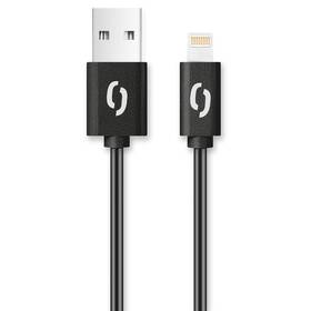 Kábel Aligator USB/Lightning, 2m čierny

