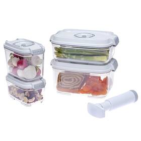 Sada vákuových dóz Status 157530, 5 ks biela

