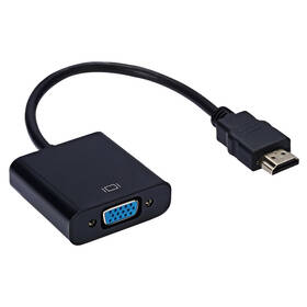 Redukcia WG HDMI/VGA čierna

