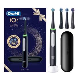 Zubná kefka Oral-B Black, 4 náhradní hlavice čierny

