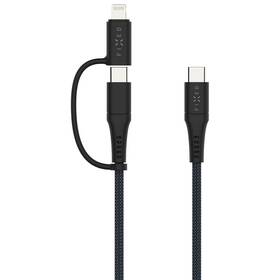 Kábel FIXED USB-C/USB-C a Lightning, PD, 60W, MFi, 2m sivý

