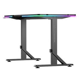 Herný stôl ULTRADESK IRON, 132,5 x 60,5 cm čierny


