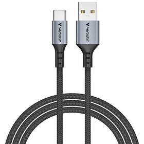 Kábel Verbatim Sync & Charge USB-A/USB-C 18W 1,2m čierny

