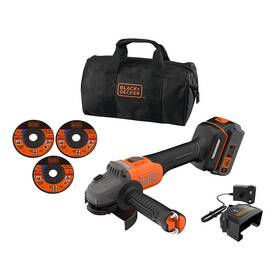 Uhlová brúska akumulátorová Black-Decker BCG6L8F1S-QW (s batériou) 

