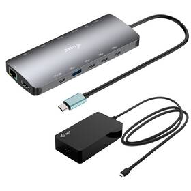 Dokovacia stanica i-tec USB-C Metal Nano 3x Display, 2x HDMI 1x USB-C video, PD 140W + Universal Charger 140 W 

