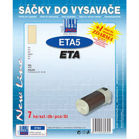 Vrecká pre vysávače Jolly ETA 5 (7 ks) 

