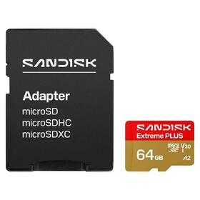 Pamäťová karta SANDISK 64GB UHS-I (200R/90W) + SD apaptér 

