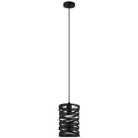Závesné svietidlo Eglo Cremella, 18 cm čierne

