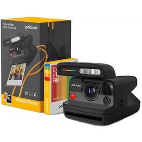 Instantný fotoaparát Polaroid Flip + Bundle Color Film (8 ks) čierny

