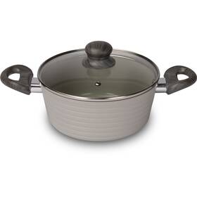 Kastról s pokrievkou Lamart LT1267 STRIPE, 20 cm sivý

