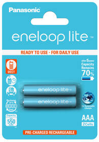 Batéria nabíjacia Panasonic Eneloop Lite AAA, HR03, 550mAh, Ni-MH, blister 2ks 

