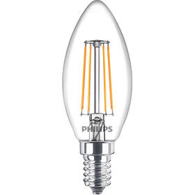  LED žiarovka Philips sviečka, 4,3W, E14, teplá biela
