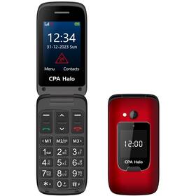 Mobilný telefón CPA Halo 25 Senior s nabíjecím stojánkem červený

