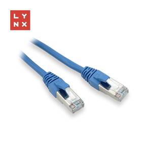 Kábel Lynx FTP patch Cat5e PVC, CCA, 2m modrý

