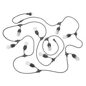 Nástenné svietidlo Reality Chain, 10x E27 LED, 6,5m čierne

