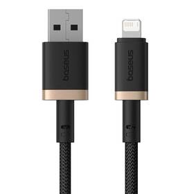 Kábel Baseus Dura USB/Lightning, 2.4A, 2m čierny/zlatý

