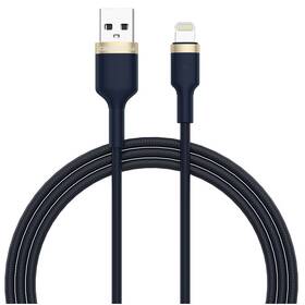 Kábel GoGEN USB-A / Lightning, 1m, opletený modrý

