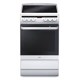 Sklokeramický sporák Amica SHC 5874 W biely

