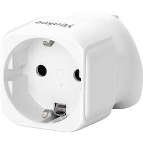 Cestovný adaptér YENKEE UK1 pro použití EU/UK biely

