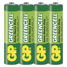 Batéria zinkochloridová GP Greencell AAA (R03), 4 ks 

