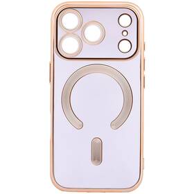 Kryt na mobil WG Magic Eye Magnet na Apple iPhone 17 Pro zlatý/priehľadný

