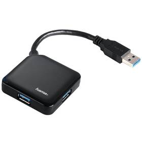 USB Hub Hama USB/4x USB 3.0 čierny

