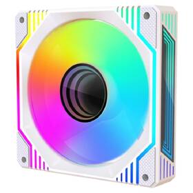 Ventilátor 1stCOOL AURA EVO Mirror ARGB PWM biely

