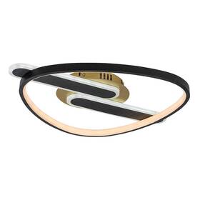 LED stropné svietidlo Rabalux Brantiel 71467 čierne/zlaté

