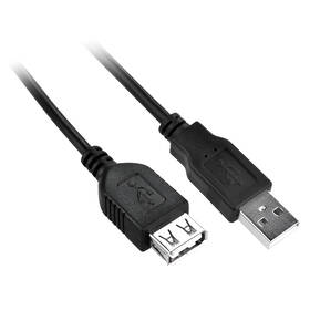Kábel GoGEN USB, 1,5m, predlžovací čierny


