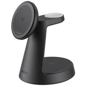 Bezdrôtová nabíjačka Anker MagGo 3v1 Dock Stand 15W čierna

