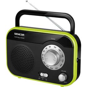 Rádioprijímač Sencor SRD 210 BGN čierny/zelený

