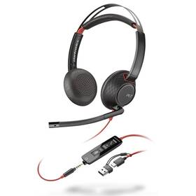 Headset HP Poly Blackwire 5220 USB-C/A + 3,5 mm jack (bulk) čierny

