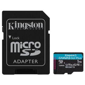  Pamäťová karta Kingston Canvas Go! Plus MicroSDXC 1TB U3 UHS-I (200R/160W) + adaptér