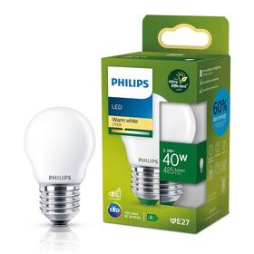 LED žiarovka Philips 40W, E27, teplá biela 


