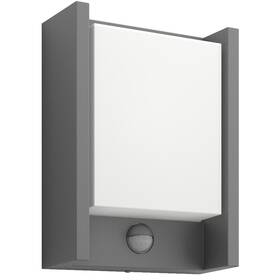Nástenné svietidlo Philips Arbour LED, senzor pohybu, neutrálna biela - antracitové 

