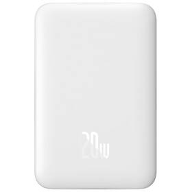 Powerbank Baseus Mini s bezdrôtovým nabíjaním 5000 mAh 20W USB-C biely

