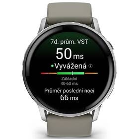 Inteligentné hodinky Garmin Venu 4 - 45 mm strieborné/sivé

