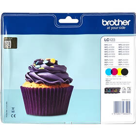 Cartridge Brother LC-123VALBP, 4x600 strán, CMYK 

