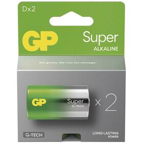Batéria alkalická GP Super D (LR20), 2 ks 

