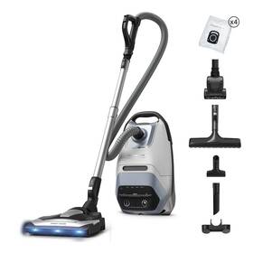 Podlahový vysávač Rowenta RO7D57E0 12 Smart Animal LED biely

