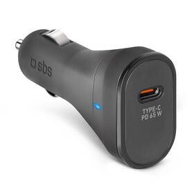 Adaptér do auta SBS USB-C, PD, 65 W čierna

