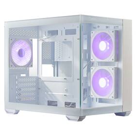 Case Cooler Master Elite 481 Wood ARGB biela

