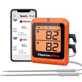 Teplomer do mäsa ThermoPro TP-920 oranžový


