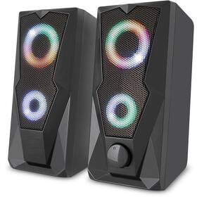 Reproduktory YENKEE YSP 2003RGB USB 2.0 čierne

