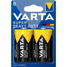 Batérie zinkovo-uhlíková Varta Super Heavy Duty D, R20, blister 2ks 

