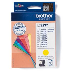 Cartridge Brother LC-223Y, 550 strán žltá


