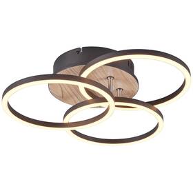 LED stropné svietidlo Reality Circle drevené

