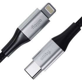 Kábel Allity AUC-01, 27W, USB-C/Lightning, 1m čierny

