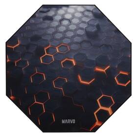 Podložka pod stoličku Marvo GM03, 1100 × 1100 × 2 mm čierna


